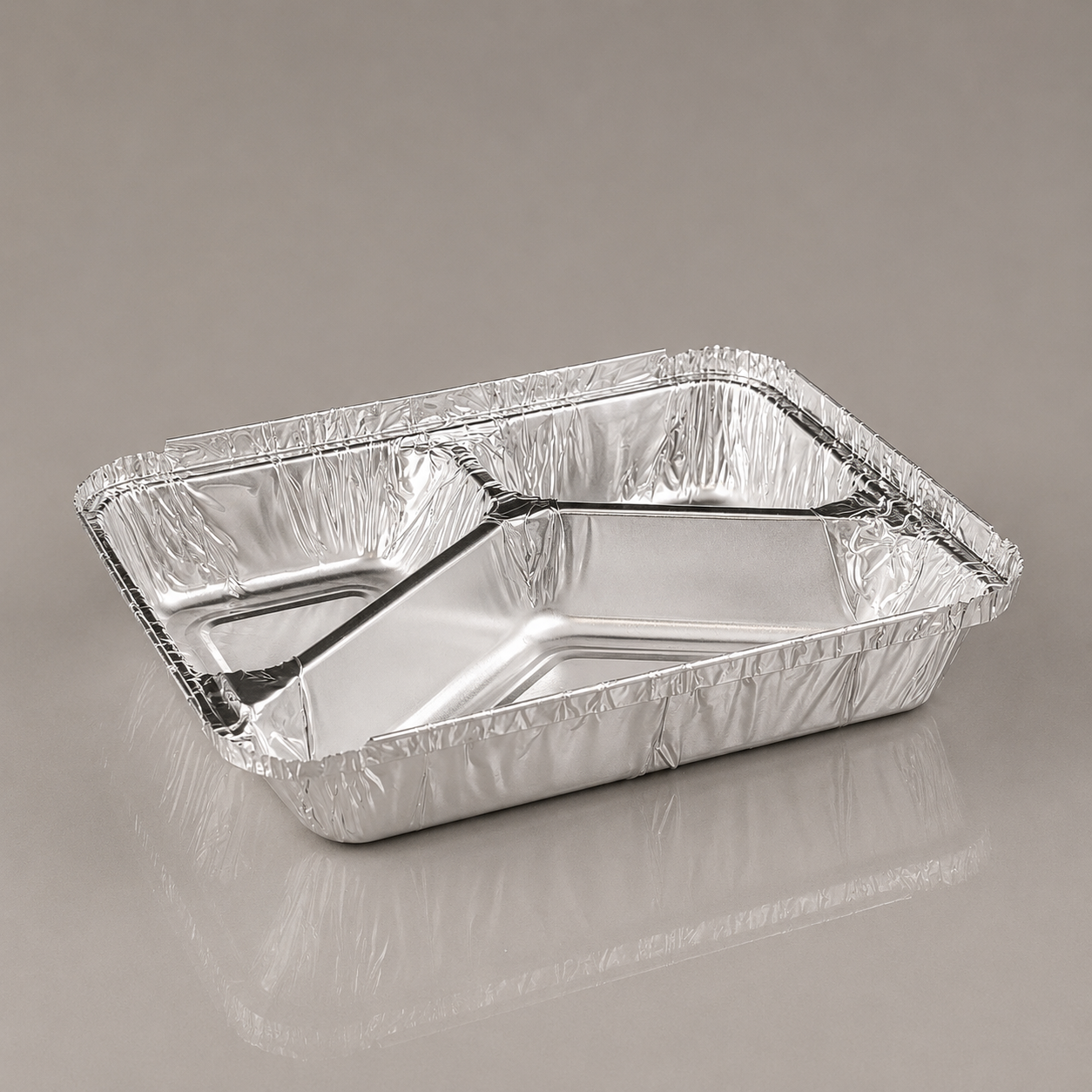 3 Compartment Aluminium Foil Trays (Pack of 400)