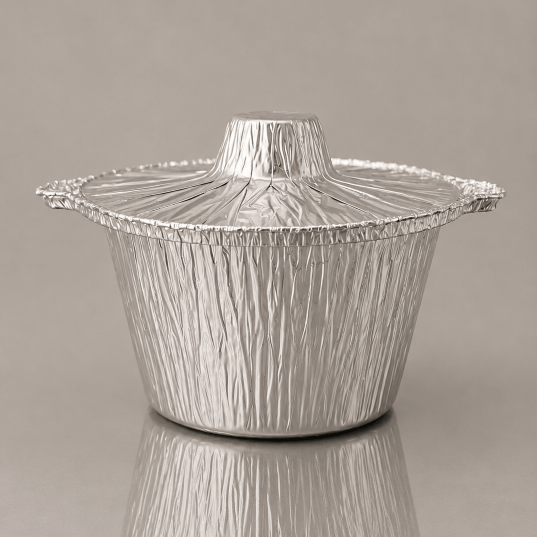 Aluminium Pots + Lids (Pack of 60)