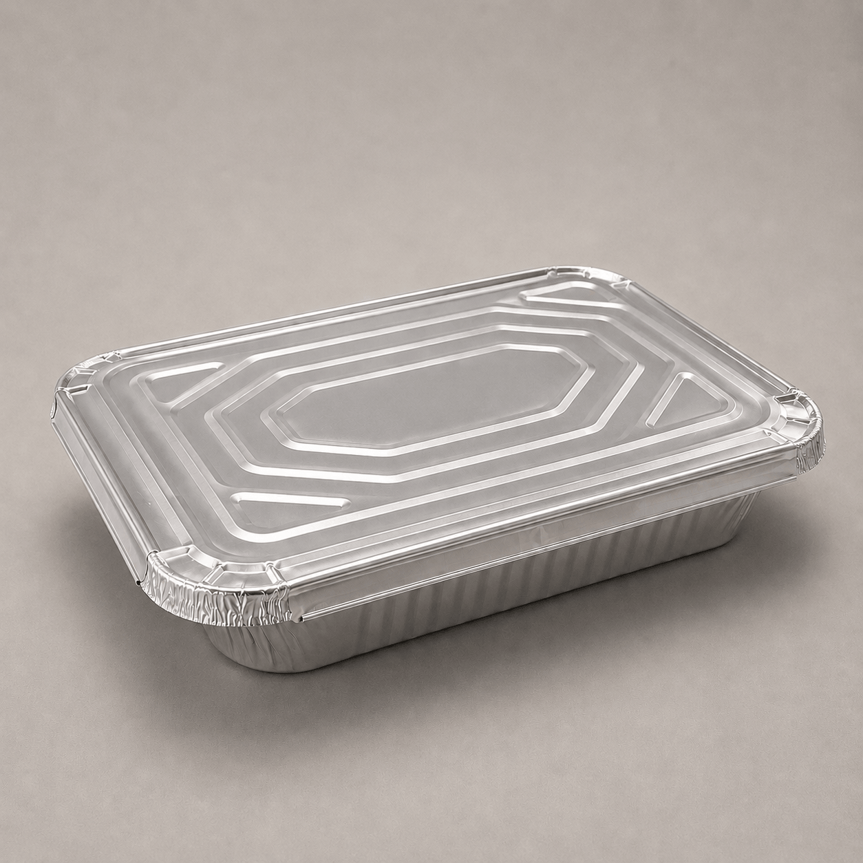 Rolled Edge Half Deep Aluminium Foil Lids (Pack of 100)