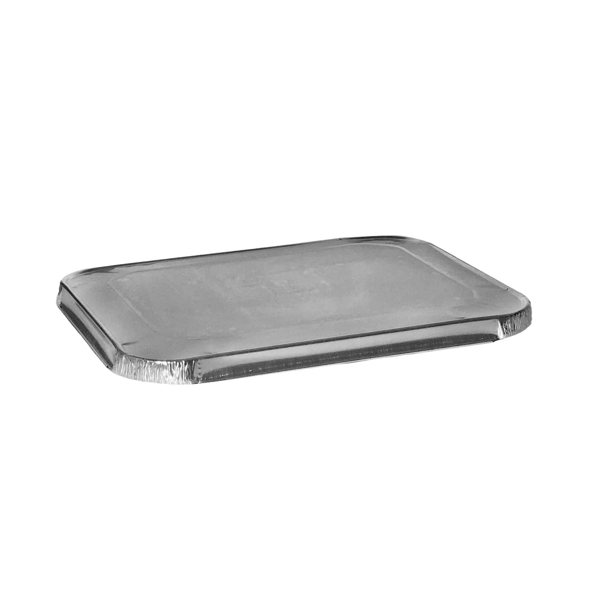 Rolled Edge Half Deep Aluminium Foil Lids (Pack of 100) - Image 2