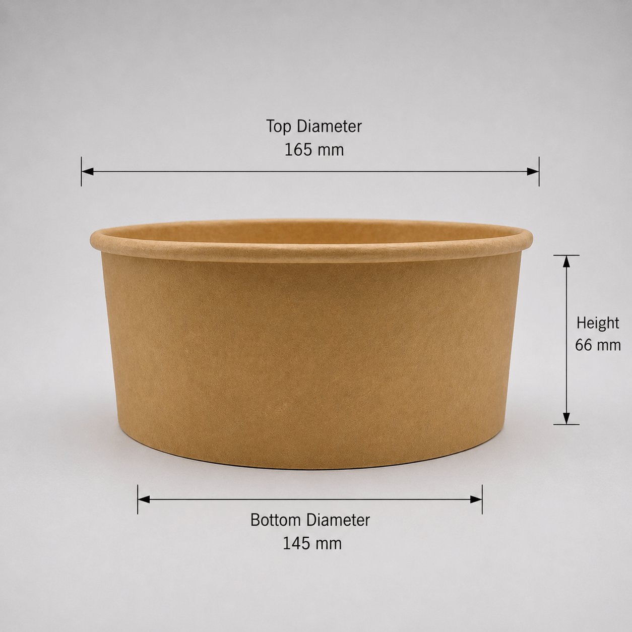 Round Kraft Bowls 165-Series (Pack of 300) - Image 2